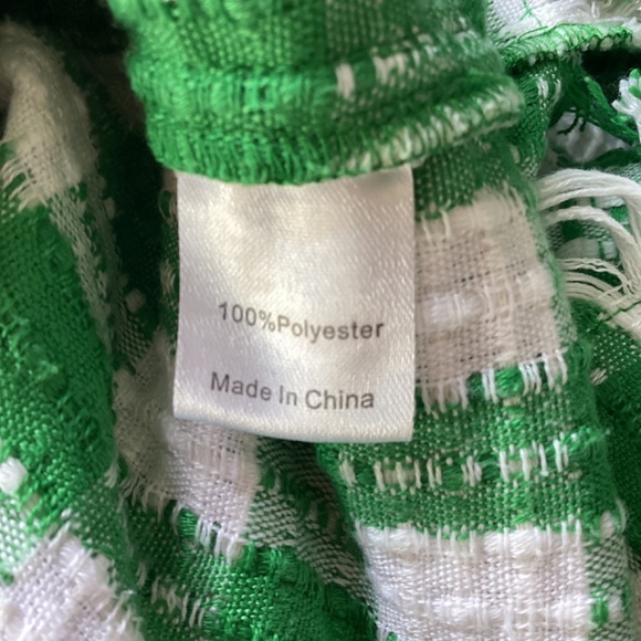 Tuckernuck Georgette Dress Emerald Green Plaid M - Picture 6 of 7